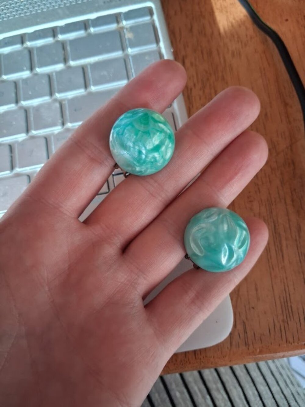 Vintage clip on earrings